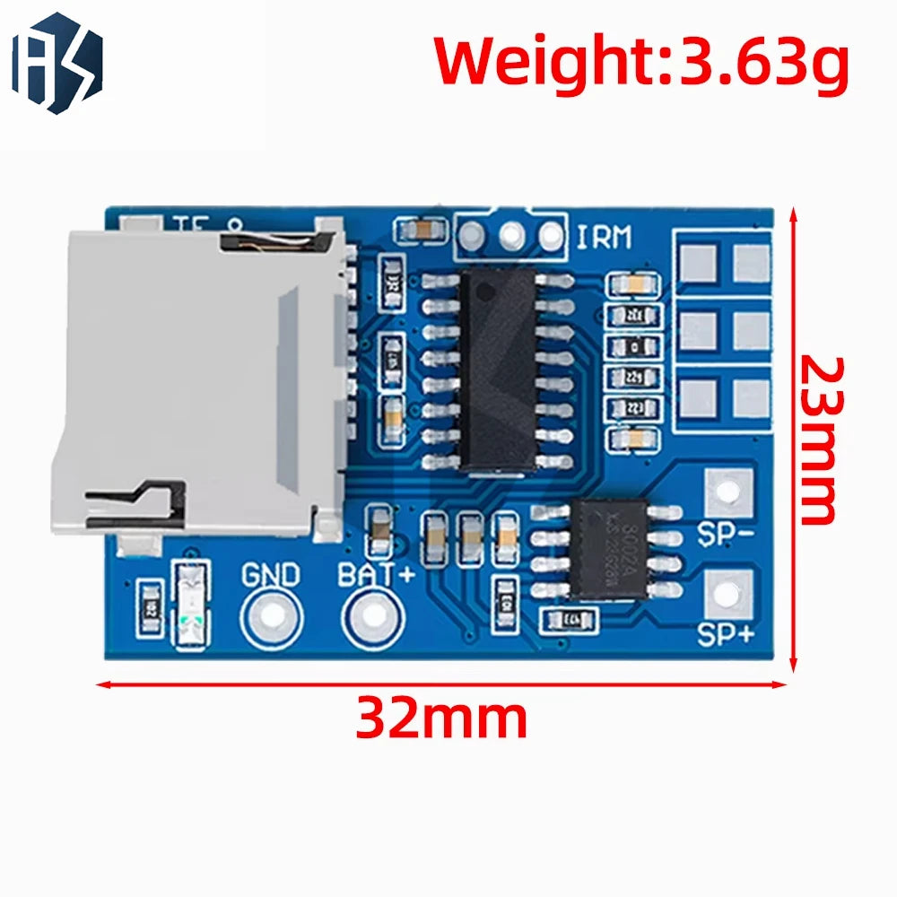 JQ6500 WTV020 GPD2846A Mini MP3 Player Modules TF Card Sound Voice Zpaxo