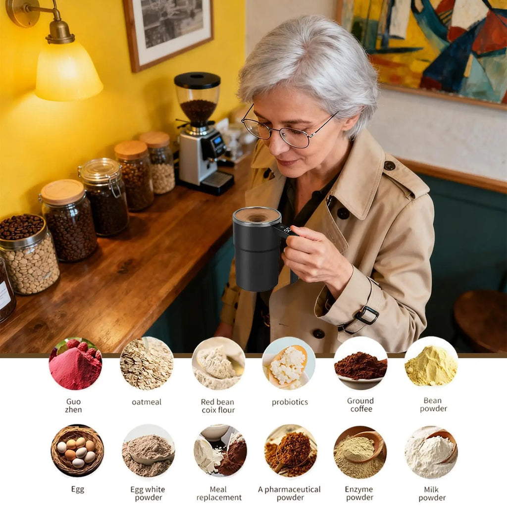 Self Stirring Mug Automatic Mixing Coffee Cup Heat Resistant
