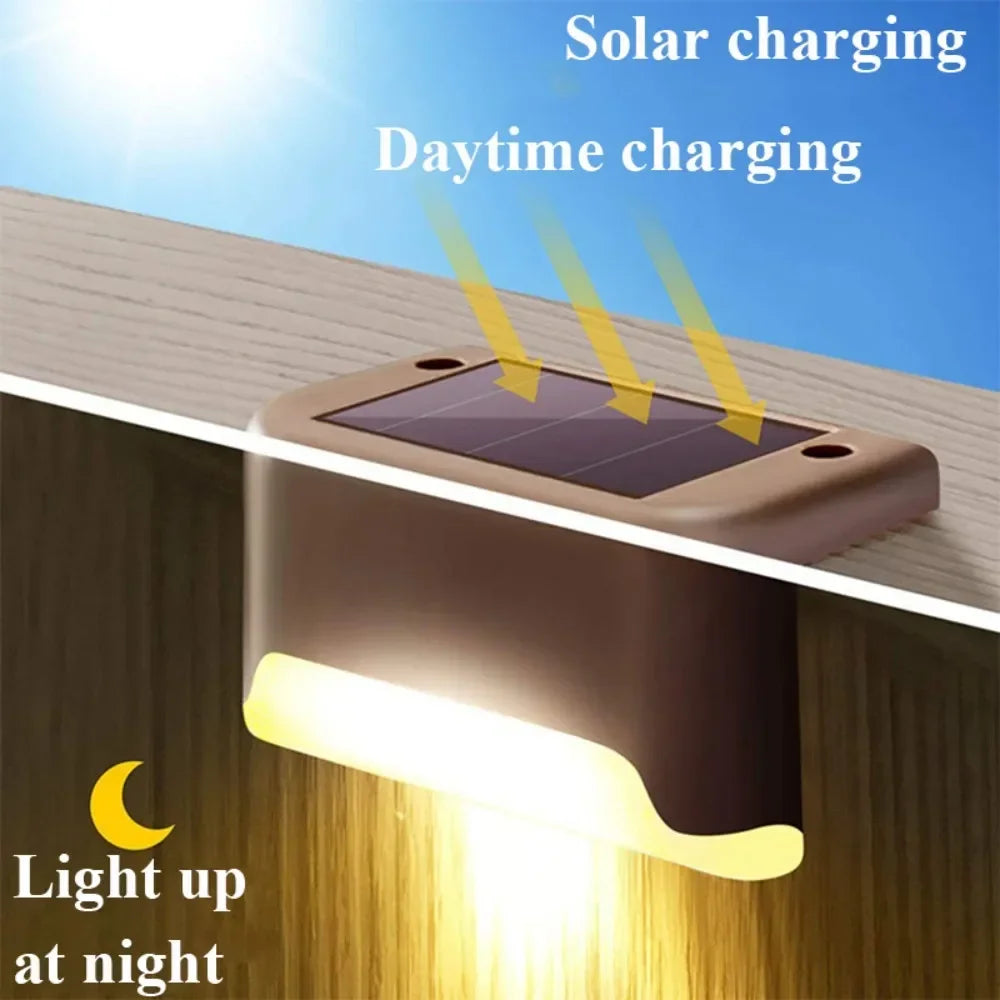LED Solar Step Lights Outdoor – Waterproof Stair & Fence Lights