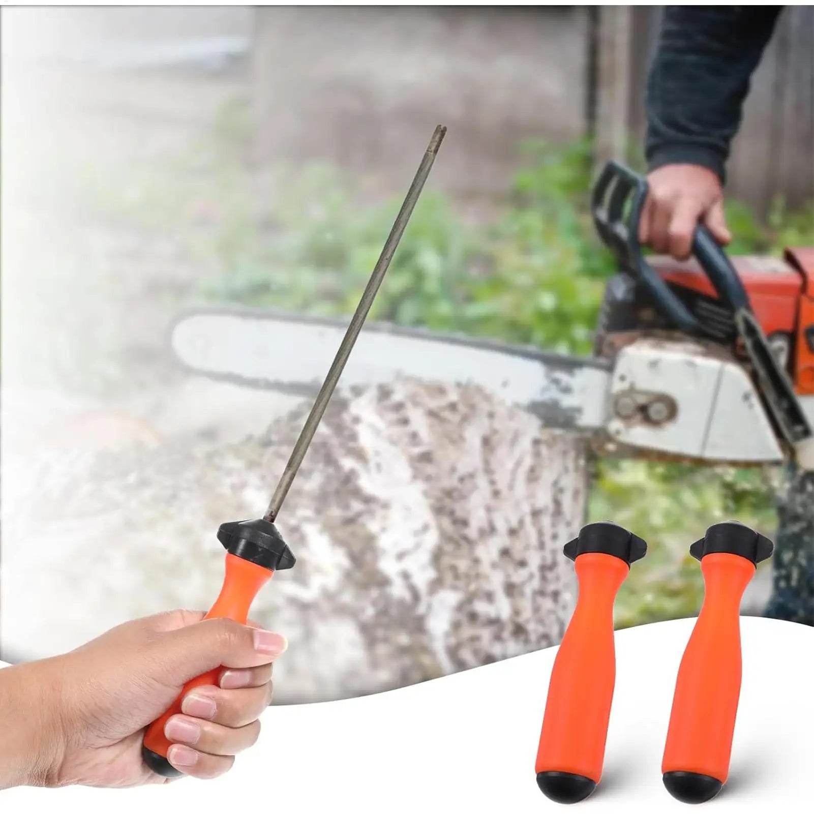 Chainsaw File Handle 8 Ergonomic Reusable Nylon Grip Replacement