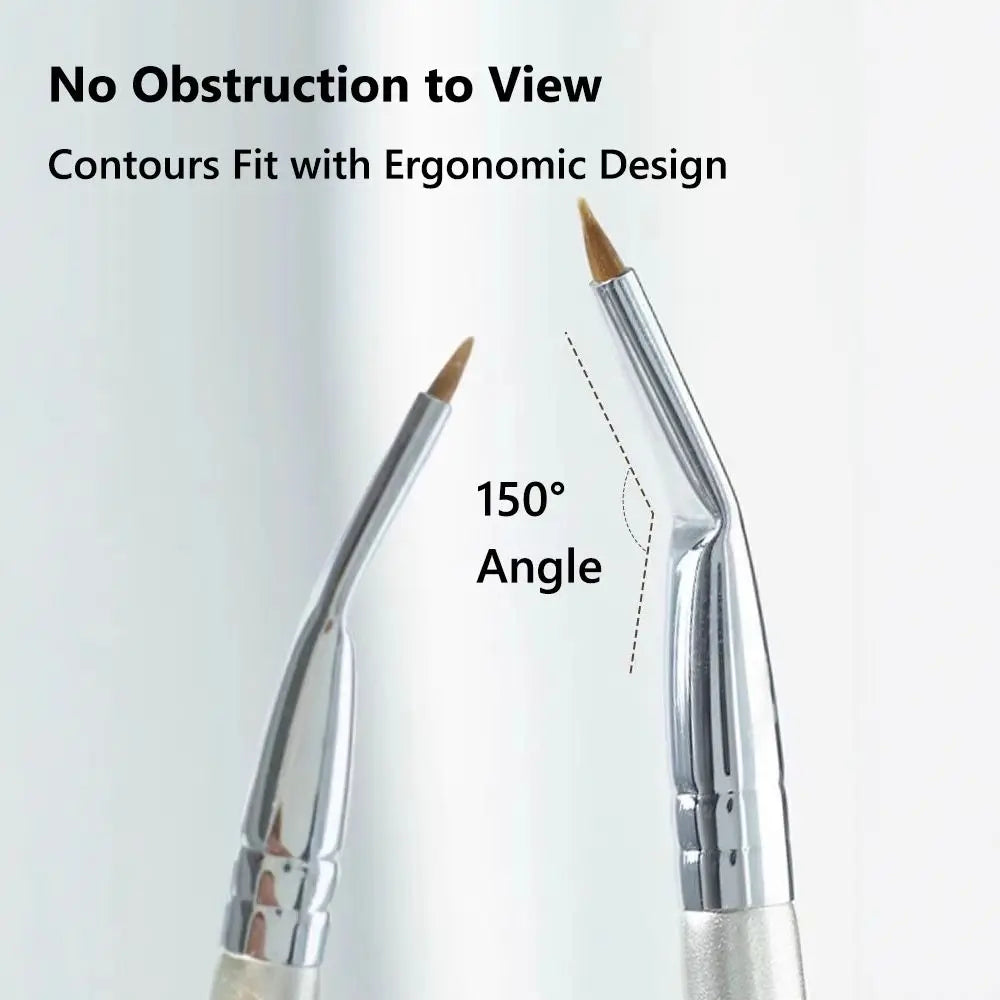 Precise Application Bent Liner Makeup Brushes Makeup Tool Angled Design Angled Eyeliner Brush Cosmetic Brush Eye Brow Tool Zpaxo