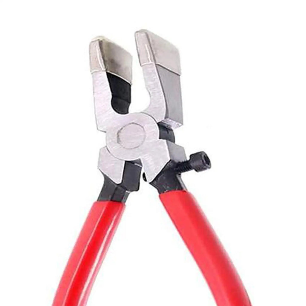 Glass Running Pliers Heavy Duty Nippers Glass Cutting Tool Key Fob Pliers Glass Breaking Pliers for Key Fob Tiles Stained Glass Zpaxo