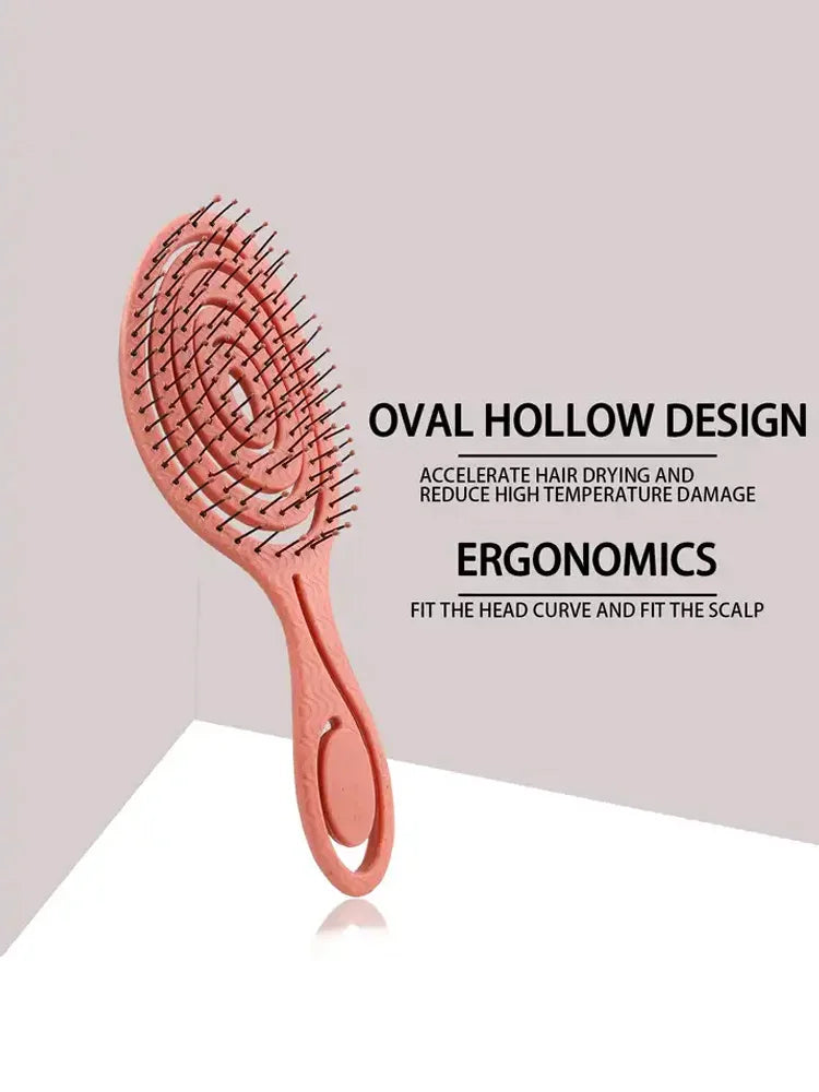 Hair Massage Comb Bristle Nylon Hairbrush Curly Detangle Hair Brush for Salon Hairdressing Tools Zpaxo