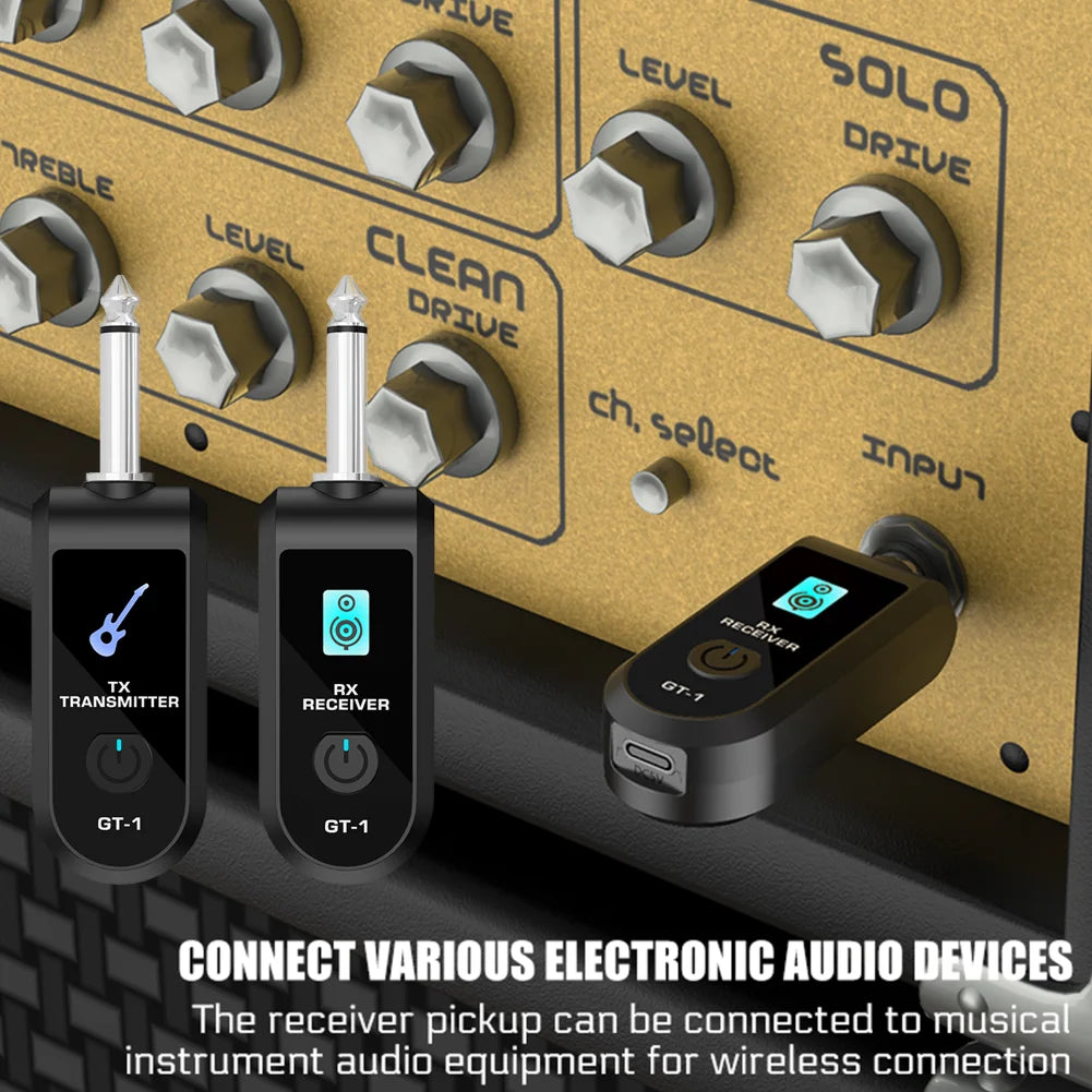 Wireless Guitar System Launcher Receiver Transmitter Bass Pickup Zpaxo