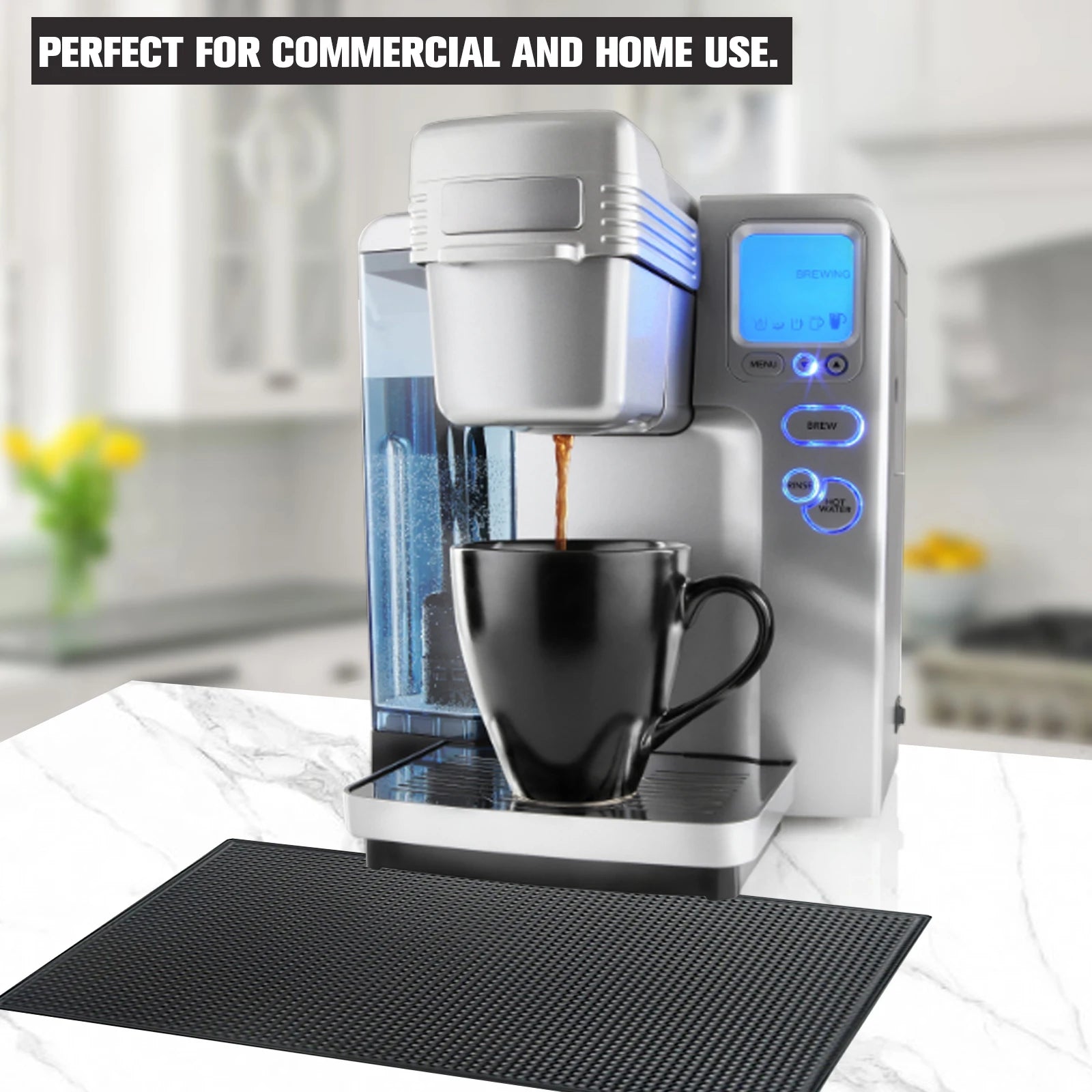 Cup Mat Placemat PVC Wear-resistant Rectangle Bar Service Spill