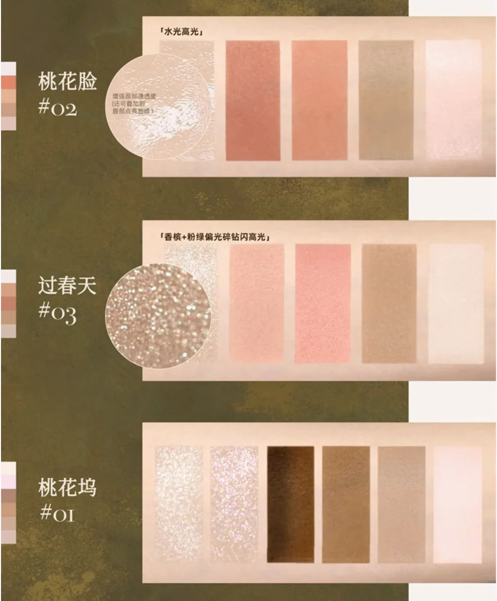 Girlcult All-in-one Face Palette Eyeshadow Blush Highlighter Zpaxo