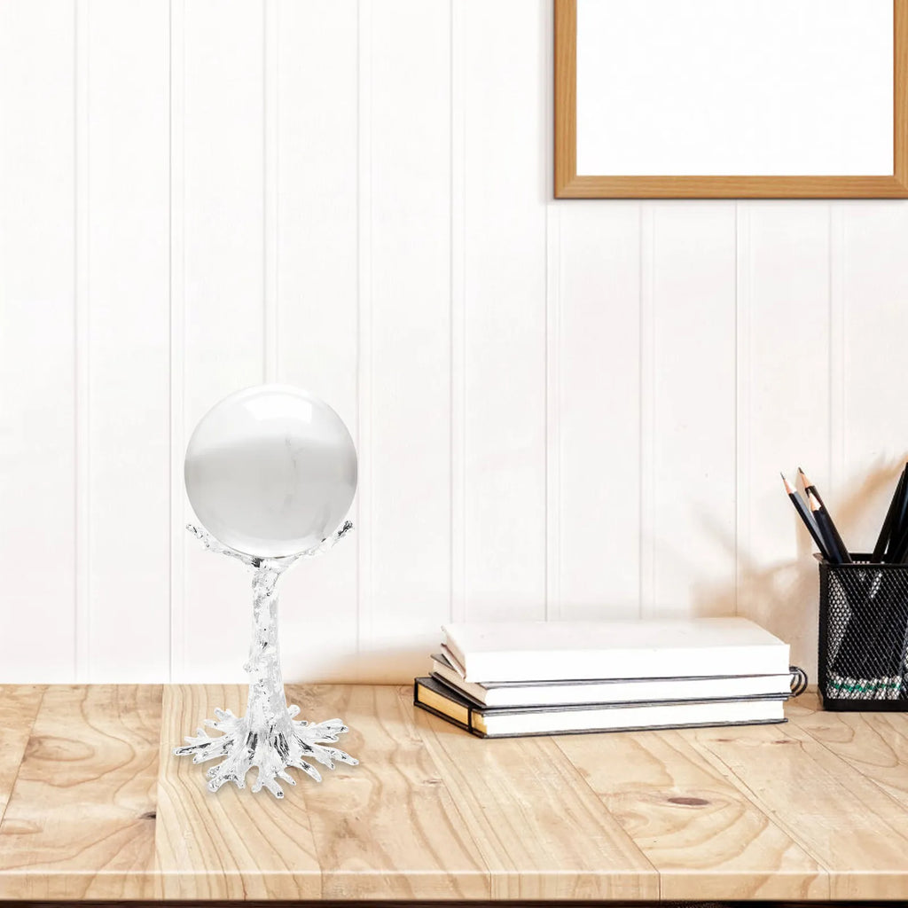 Zinc Alloy Crystal Ball Stand Premium Display Holder Sphere Ornament