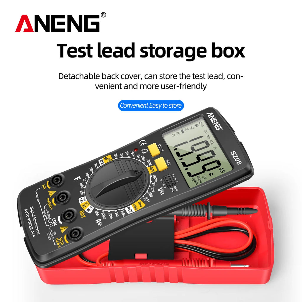 ANENG SZ08 Portable Digital Voltage Current Resistance Capacitance