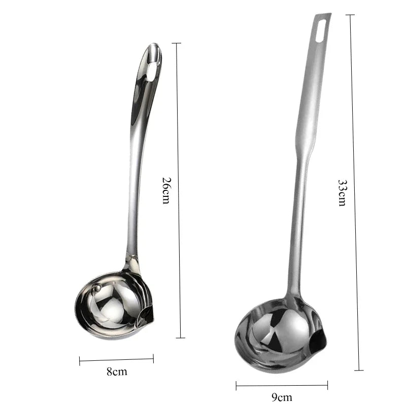 Stainless Steel Colander Spoon Soup Colander Kitchen Gravy Oil Soup Fat Separator Yogurt Oil Skimmer Spoon Kitchen Accessories Zpaxo