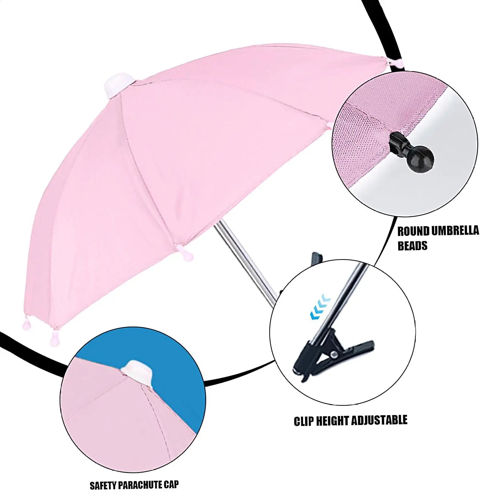 Mini Phone Umbrella Clip – Sun Shade & Anti-Glare Screen Guard Phone Shade Accessory Zpaxo