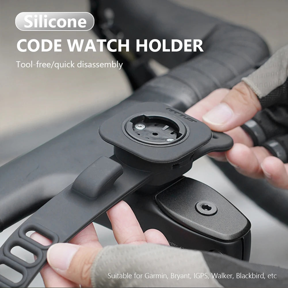 Anti Slip Base Silicone Bicycle Computer Bracket Code Meter Holder