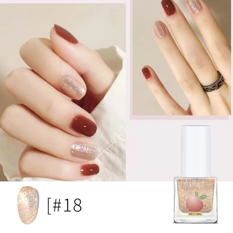Water-based Peel-off Nail Polish No UV Lamp Needed Long-lasting