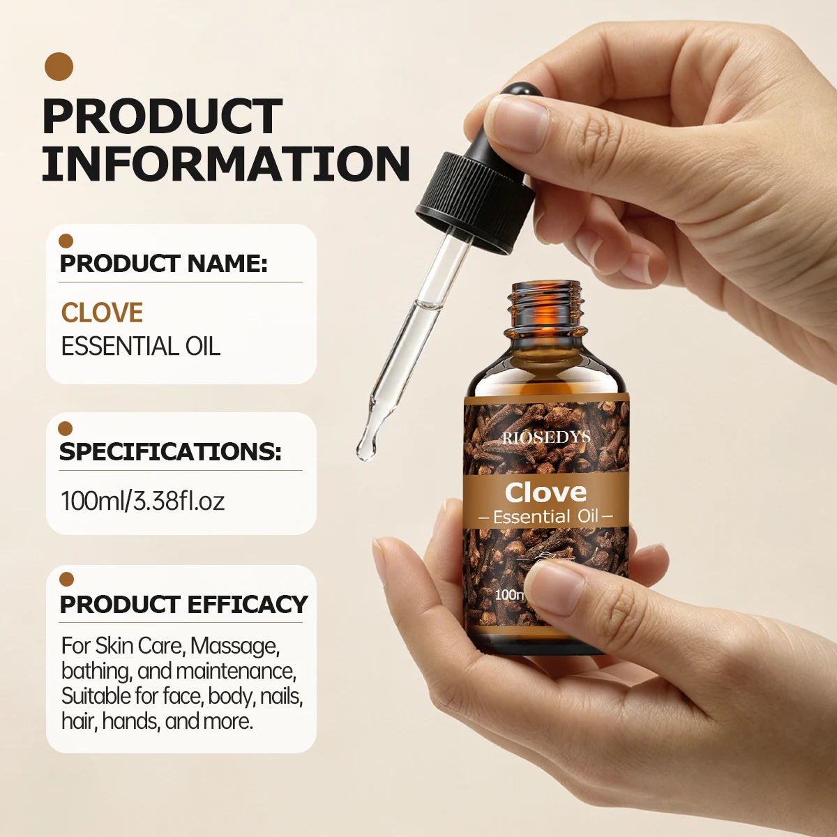 CLOVE ESSENTIAL OIL is a moisturizing and nourishing massage oil suitable for skincare, fragrance, massage, and all skin types. Zpaxo