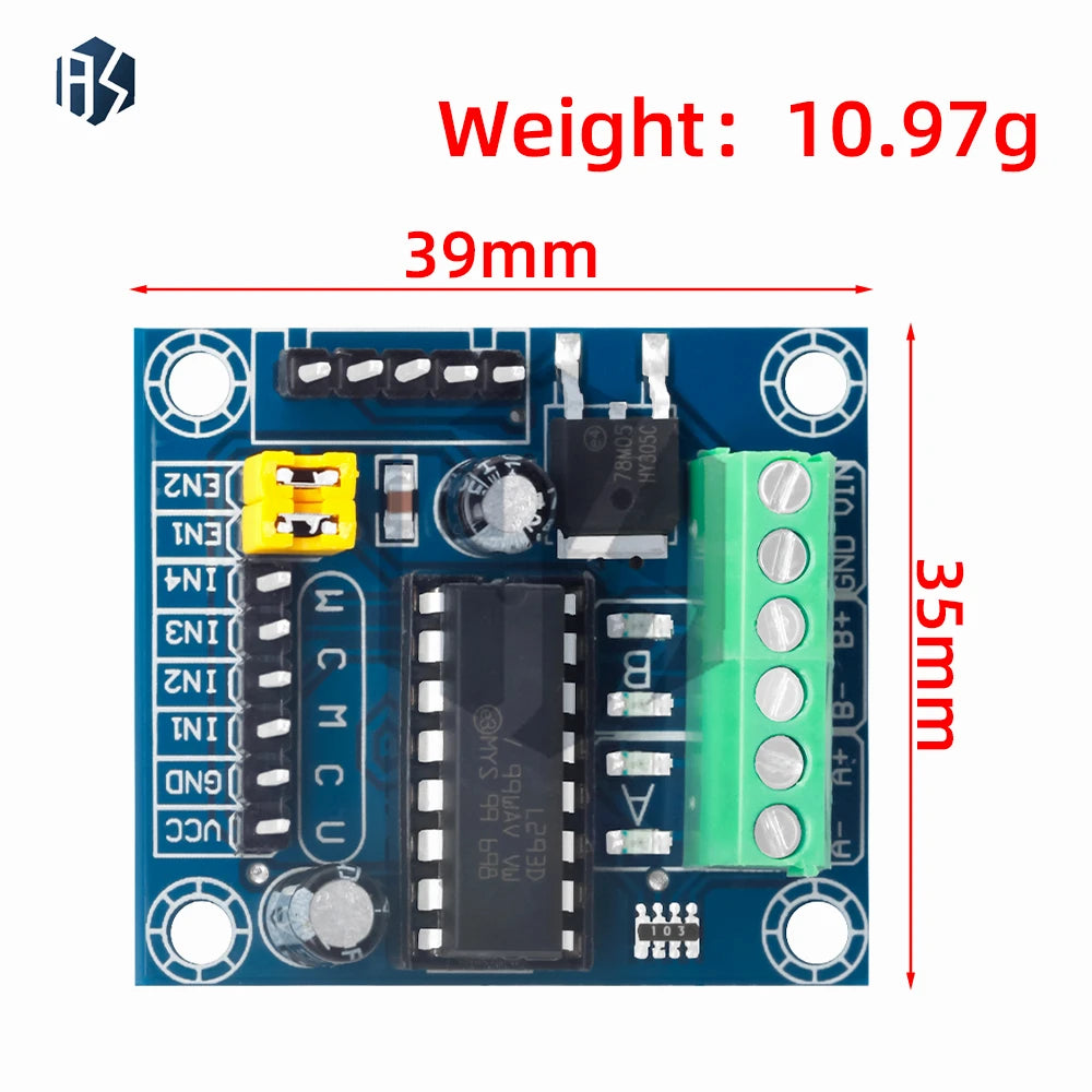 Mini 4-Channel Motor Driver Shield (L293D Module): High-Voltage Current Expansion for Arduino UNO/MEGA 2560 Zpaxo