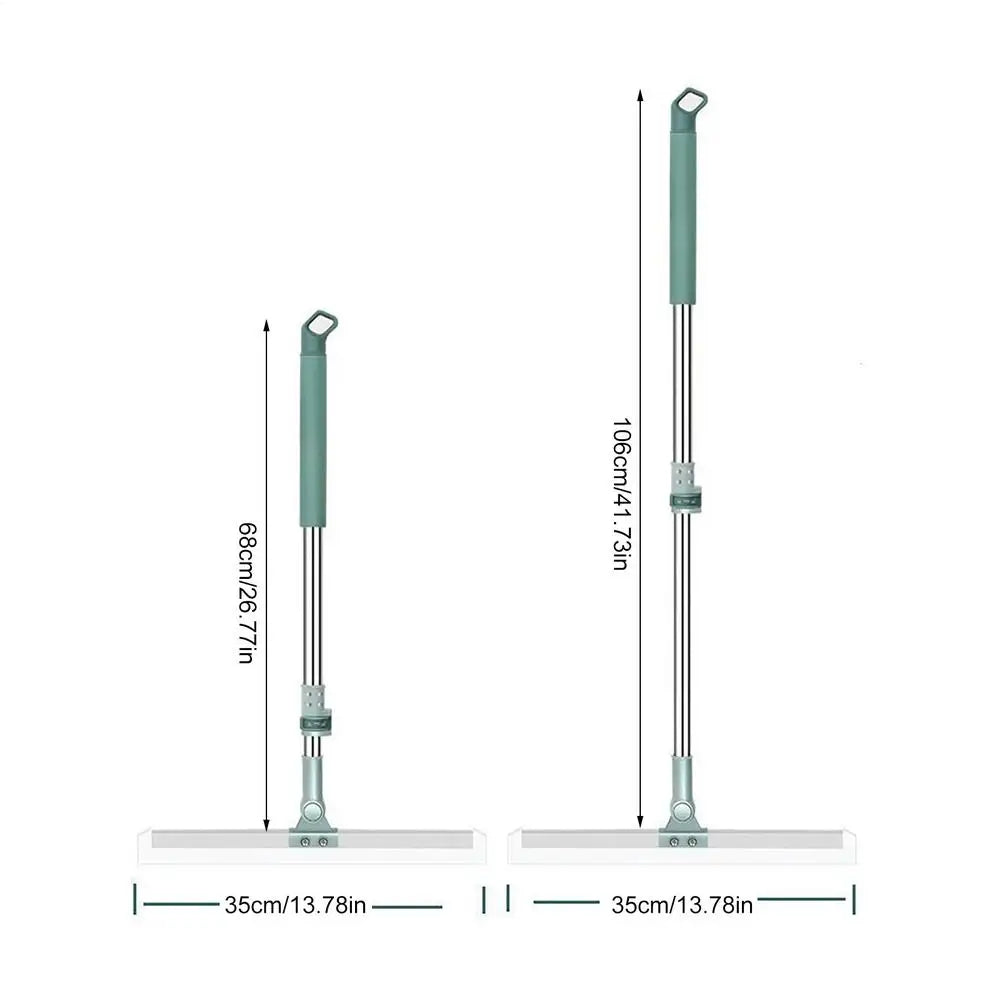 Floor Scrub Broom Scraping Broom with Telescopic Handle Household Cleaning Tool for Floor Bathrooms Kitchens Showers Tile Pet Zpaxo floor scraper