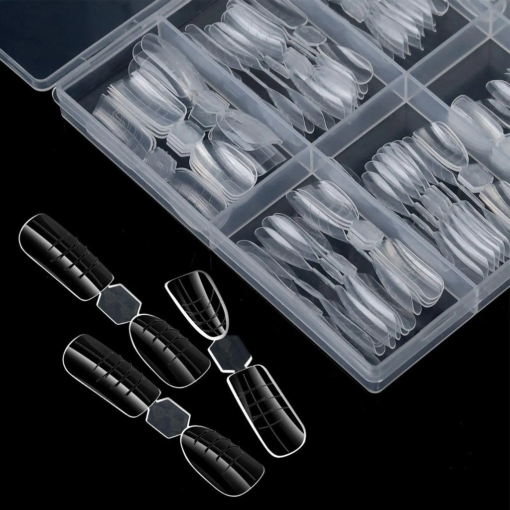 120-Piece Reusable Nail Extension Forms – 12 Sizes Builder Gel Nail Extension Forms Zpaxo