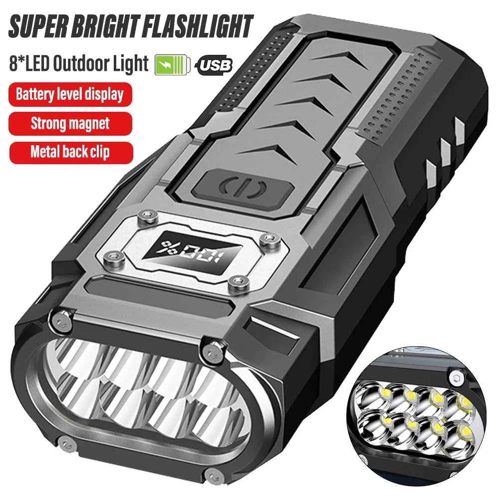 ESMARTER 1000LM Rechargeable LED Flashlight & COB Work Light Rechargeable Flashlight Zpaxo