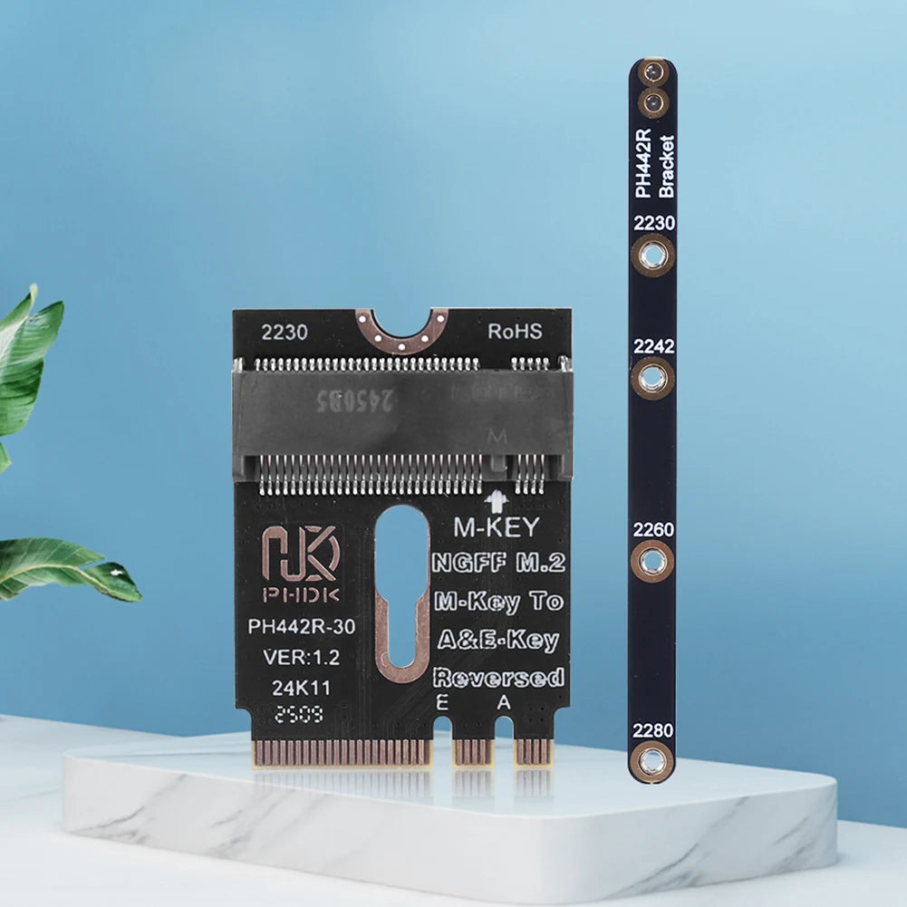 M 2 A+e NVME SSD Adapter E Key PCIE 4 0 Riser Card NGFF A+e-key Male