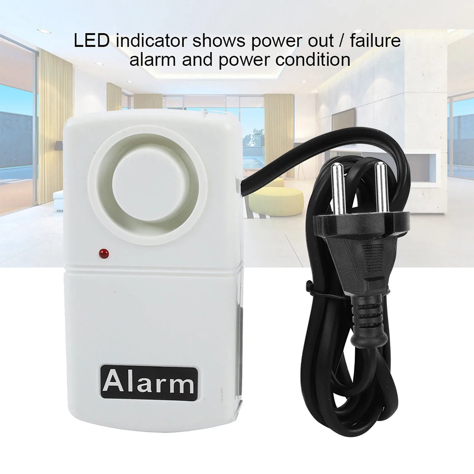 Power Failure Alarm LED Indicator Smart 120db Automatic Cut Outage