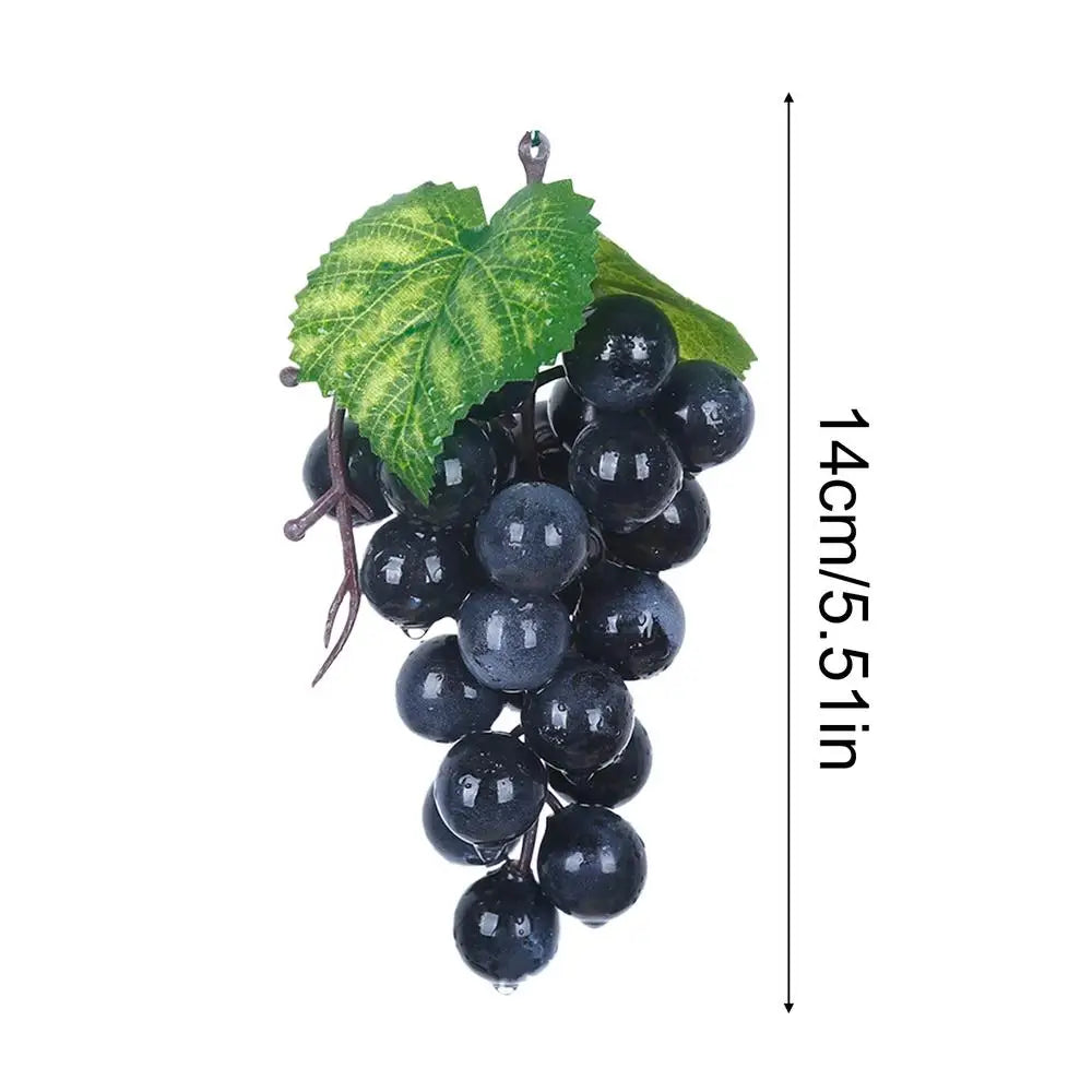 Artificial Grape Bunch – Realistic Faux Fruit Home & Event Decor Artificial Fruit Decor Zpaxo Black 1PC