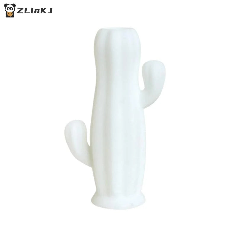 ▶1Pcs Dollhouse Miniature Cactus Shaped Vase Model Furniture Accessories For Doll House Living Room Scene Decor Kids Play Toy Zpaxo