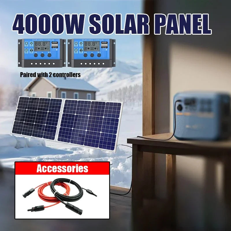 4000W 18V Solar Panel Efficiency Monocrystalline Tempered Glass Zpaxo