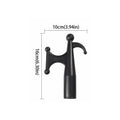 Black Plastic Nylon Boat Hook Nylon Material Replacement Top Durable Boat Hook Floating Design Telescoping Design Zpaxo With a tail hook