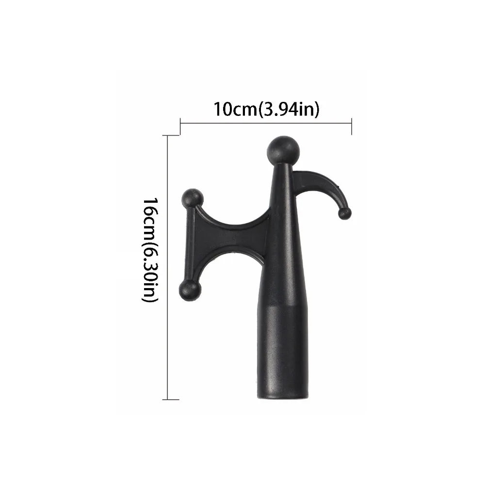 Black Plastic Nylon Boat Hook Nylon Material Replacement Top Durable Boat Hook Floating Design Telescoping Design Zpaxo With a tail hook