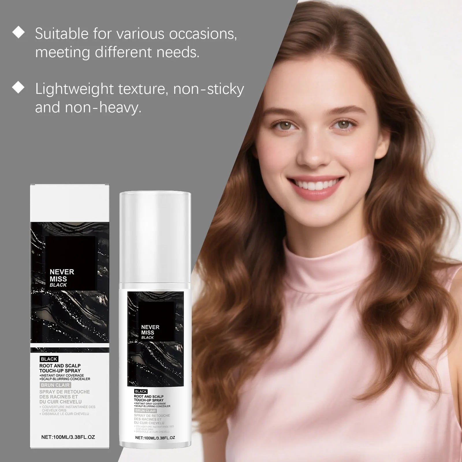 Temporary Hair Color Spray – Quick Dry, Multi-Shade, 100ml Temporary Hair Spray Zpaxo