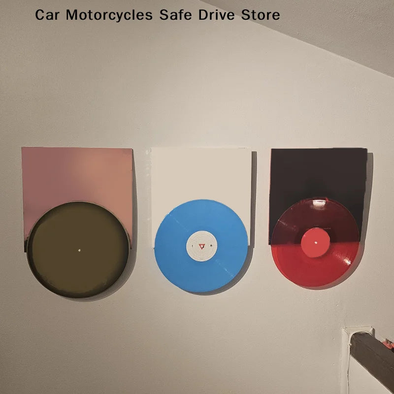 1 2 Retro Vinyl Record Desktop Display Stand Album Cover Wall Mount