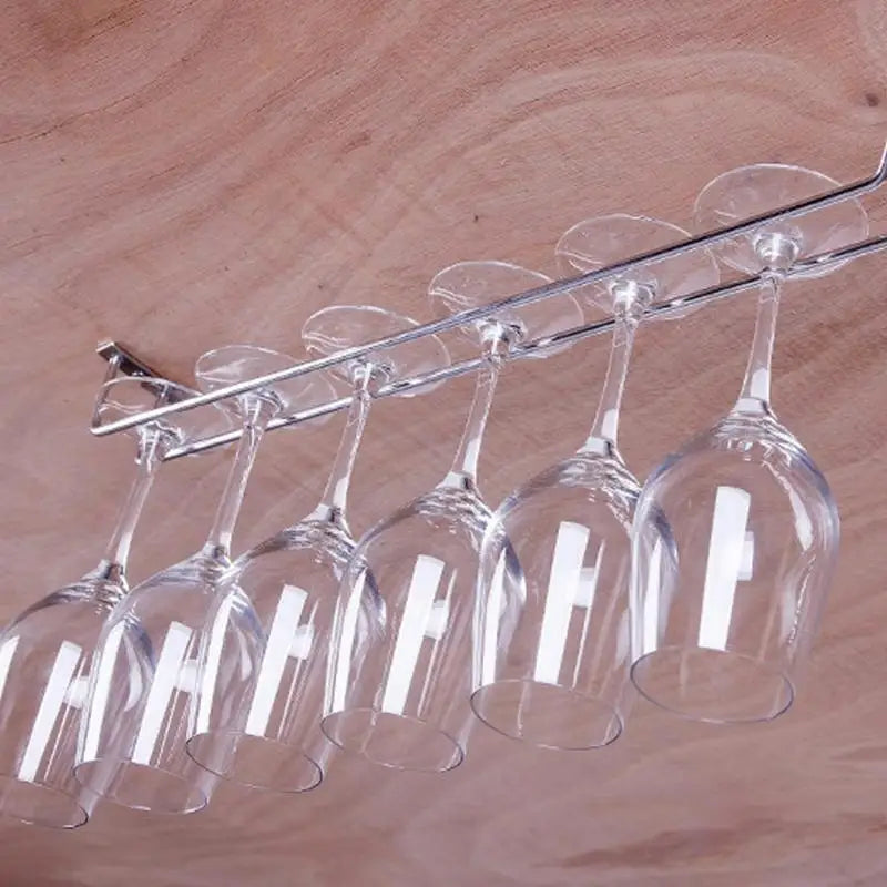 Premium Nonrust Steel Stemwares Display Rack Countertop Wall Mounting