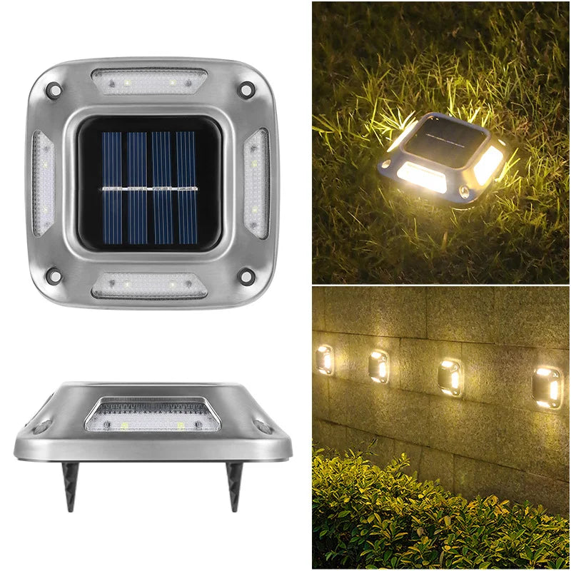 8LED Solar Driveway Light Outdoor Garden Ground Lights Waterproof LED Zpaxo