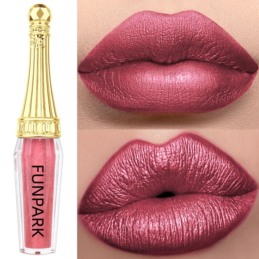Shimmer Glitter Lip Glaze Gloss Long Lasting Shining Liquid Lipstick