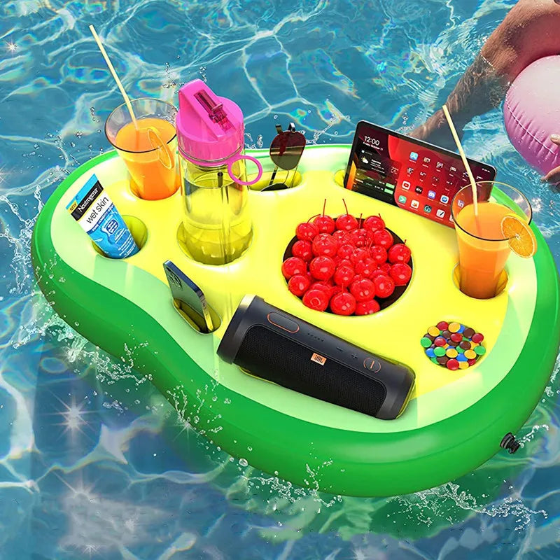 Inflatable Avocado Ice Bucket Drink Holder Hawaii Theme Party Summer Zpaxo