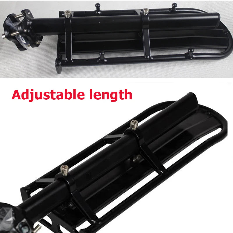 9KG Bicycle Luggage Carrier Bike Rack Aluminum Alloy Cargo Rear Rack Shelf Cycling Seatpost Bag Holder Stand MTB Install Tools 9 Zpaxo