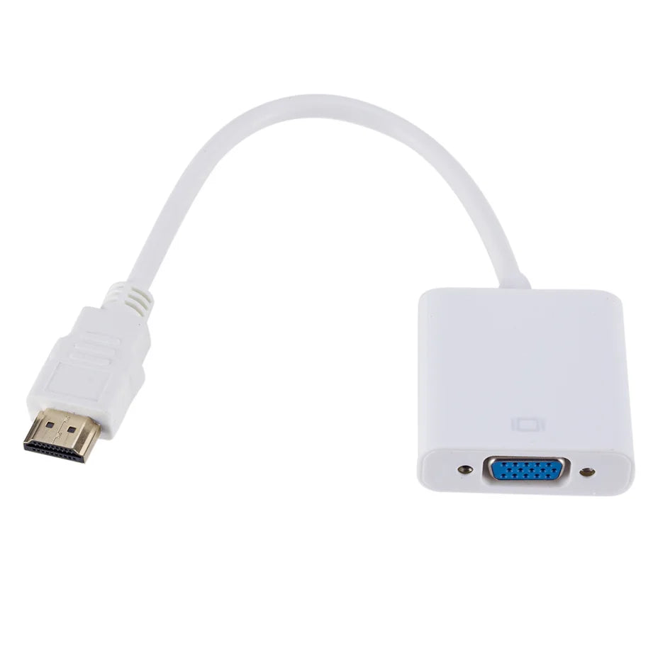 HDMI-Compatibl to VGA Adapter Full HD 1080P HDTV To VGA Cable Converter HDTV Male to VGA Female for PS4 Xbox Tablet Laptop PC TV Zpaxo