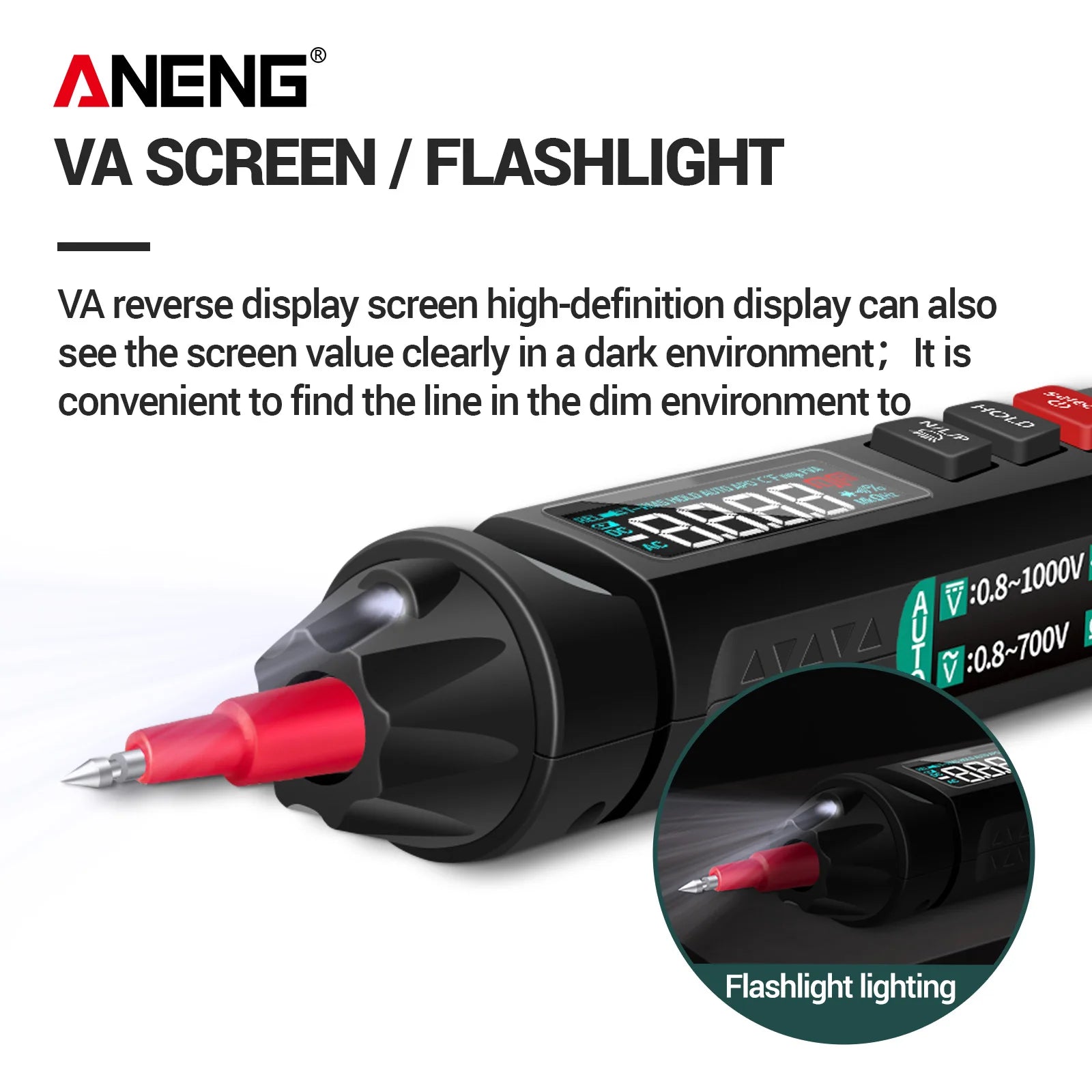 ANENG A3008 Non Contact Voltage Detection Precision Auto Off Current