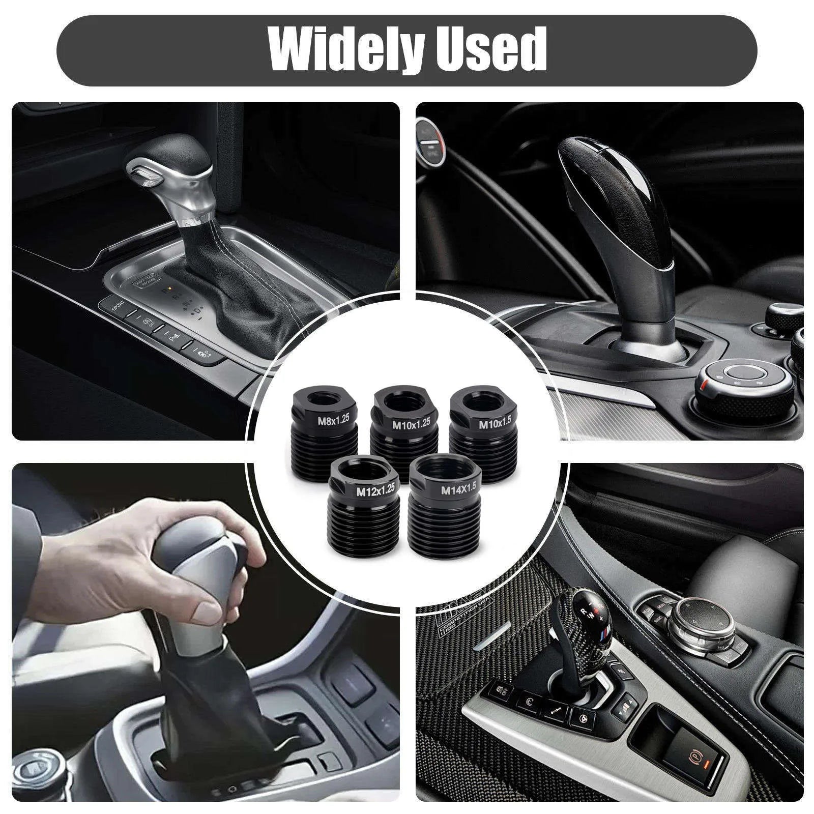 Aluminum Alloy Gear Shift Knob Adapter M8x1 25 M10x1 5 M12x1 M14x1