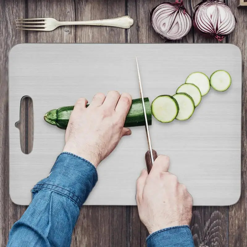 Titanium Cutting Board 304 Stainless Steel Double-sided Kitchen