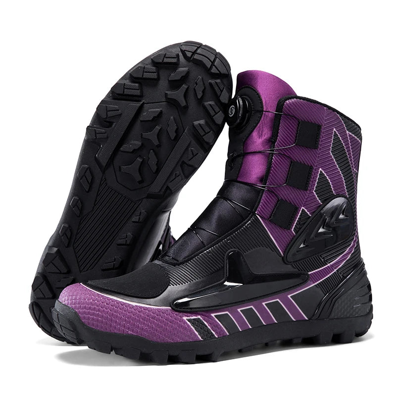 Lexsan Motorcycle Boots Men Leather Motos Breathable Anti Slip Zpaxo JC-0025 1 45