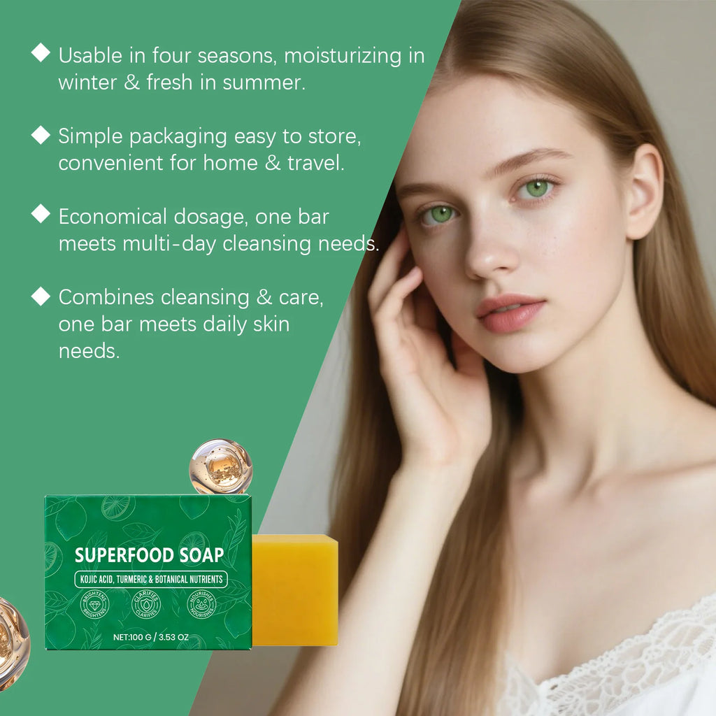 Hoygi Turmeric Soap Bar – Brightening Face & Body Cleanser Brightening Soap Bar Zpaxo