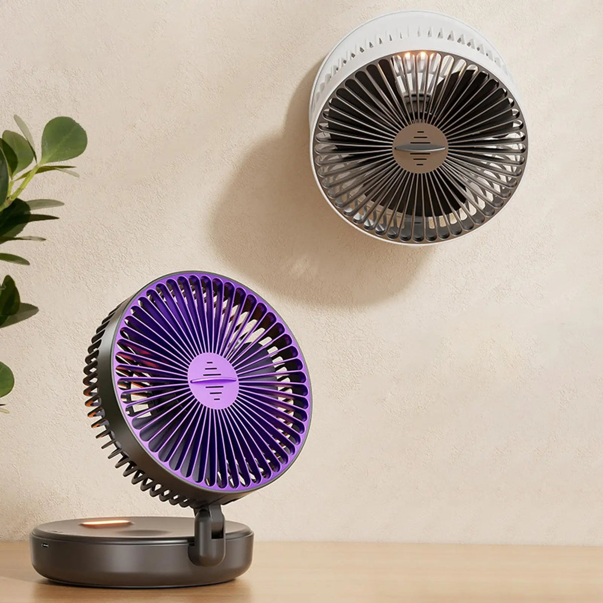 Air Circulator Fan DC Motor Desk 5-Speed 3D Oscillation Type-c Zpaxo