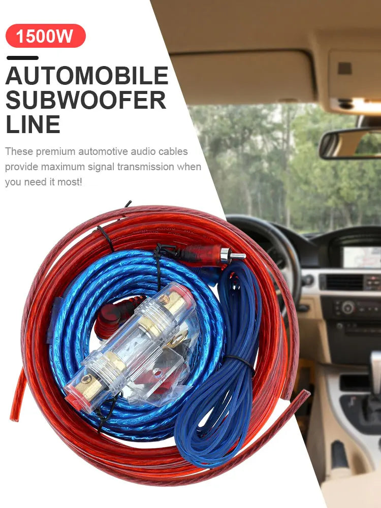 1500W Audio Speakers Wiring 8GA Car Subwoofer Cable 18GA Speaker Line