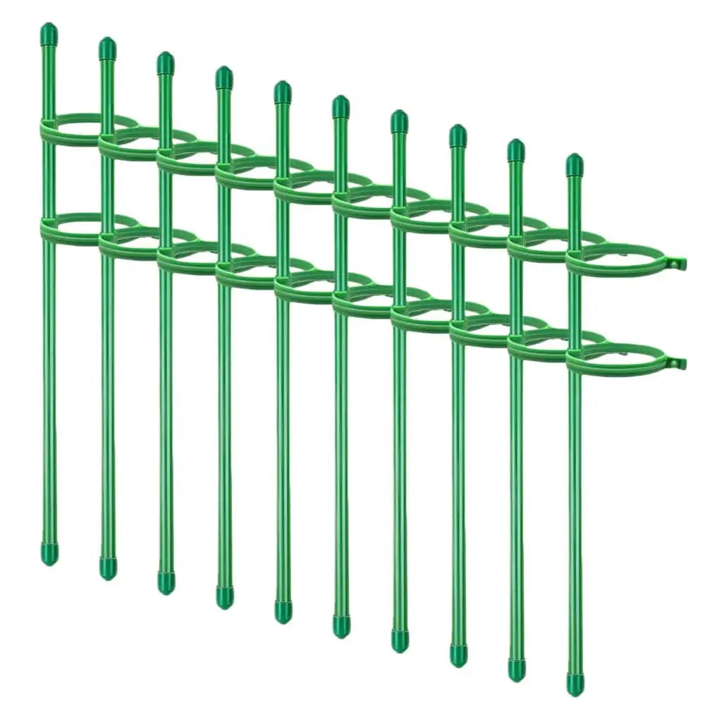 10-Pack Adjustable Plant Support Stakes & Reusable Clips Plant Support Stakes Zpaxo 10Pcs