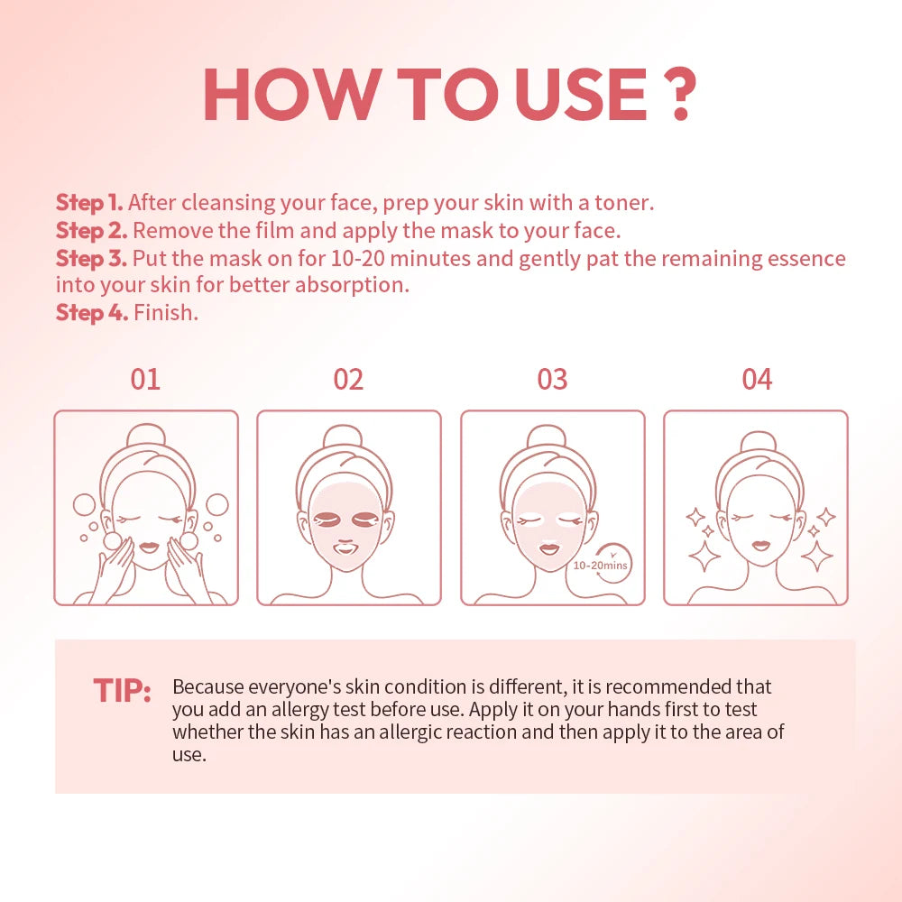 Korean Salmon DNA PDRN Mask Pink Vita Coating Sheet Mask Hydrate Firm Balance Glass Skin Facial Care Mask Zpaxo