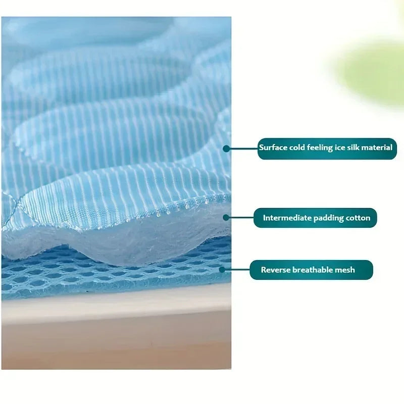 Summer Ice Silk Cooling Pet Mat – Dog & Cat Cushion Bed Pet Cooling Mat Zpaxo
