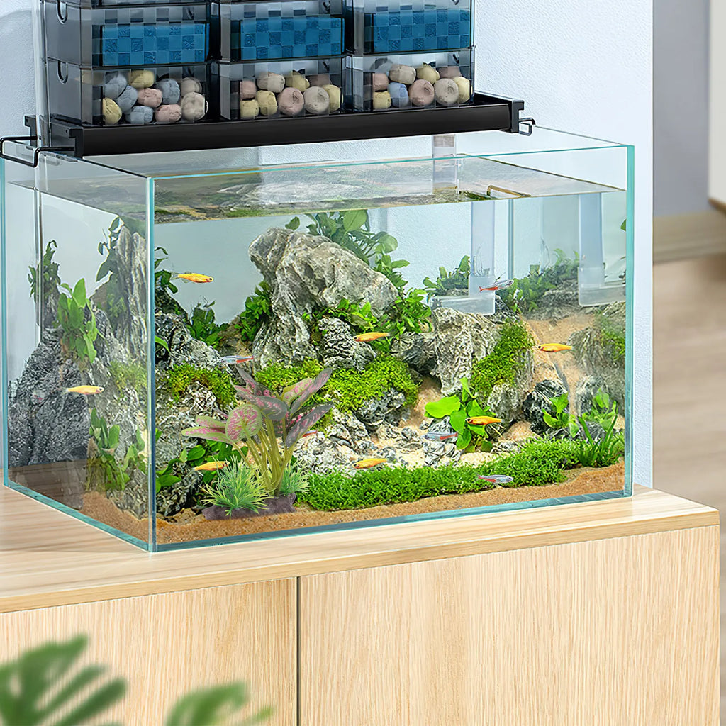 Realistic Lifelike Artificial Reptile Plant Decor Terrarium Aquarium