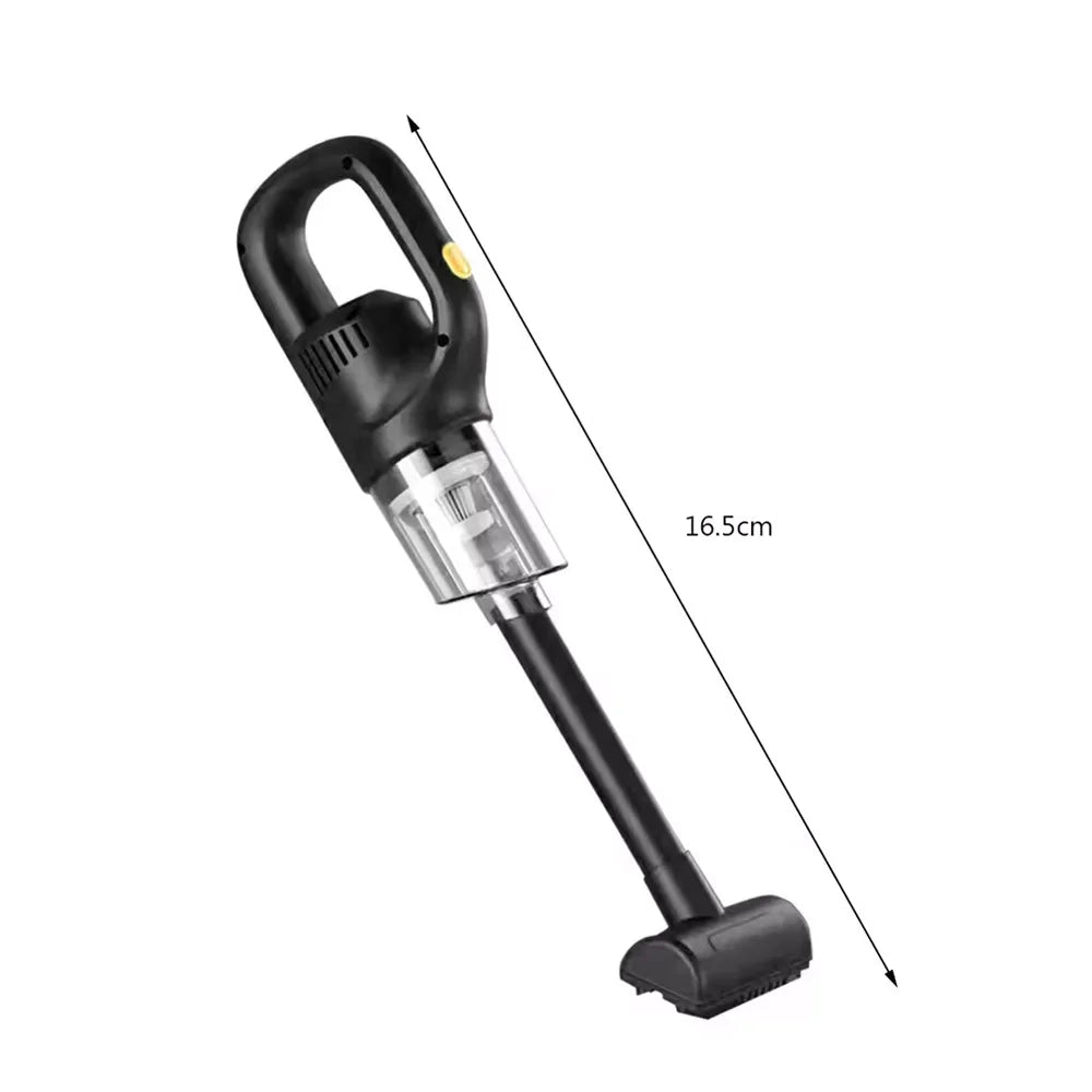 Portable Wireless Car Vacuum Cleaner Chargeable 120W High Power Vacuum Cleaner for Home and Car Dual Use Mini Cleaning Machine Zpaxo black
