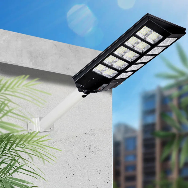 1200W LED Solar Street Light Super Bright Motion Sensor Outdoor Security Lamp with Pole Sun Street Light Zpaxo