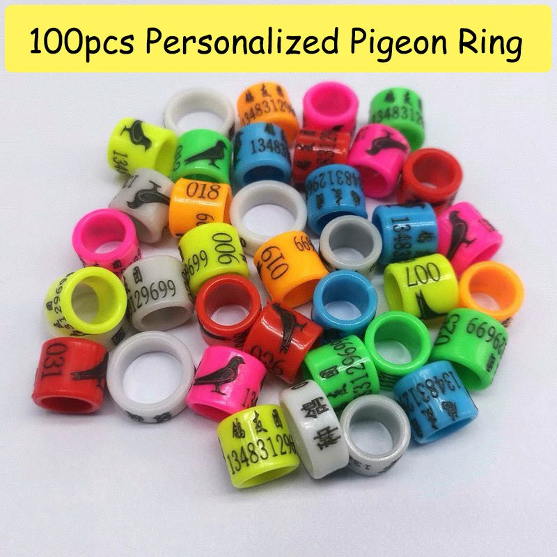 Personalized Pigeon Ring Inner Customized Leg Band Name Phone Number